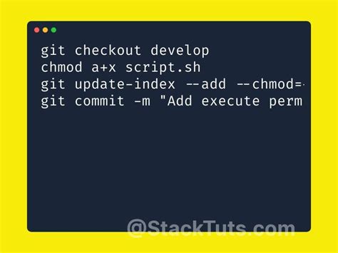 git chmod 777|How to Change File Permissions in Git .